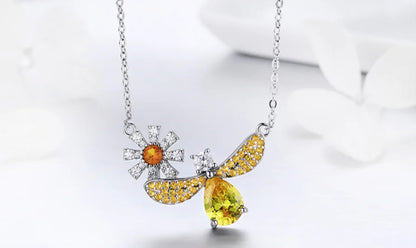 Colar da Elegância Apiária em Prata 925 de alta qualidade