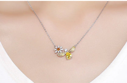 Colar da Elegância Apiária em Prata 925 de alta qualidade